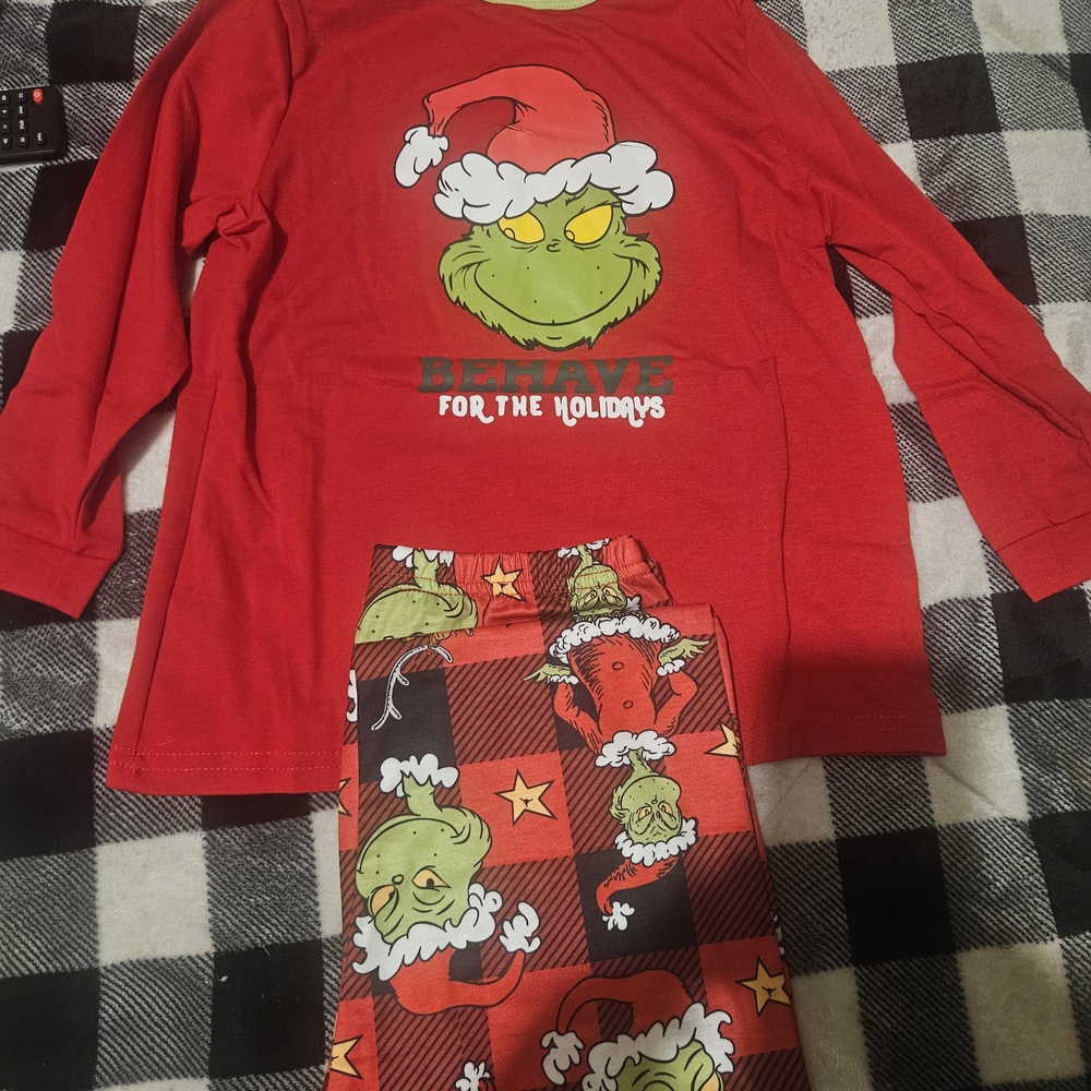 Red Grinch Kids Pajamas